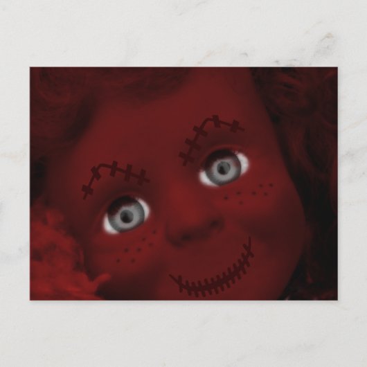 サイコリビングデッド人形を縫い上げた ポストカード (正面)