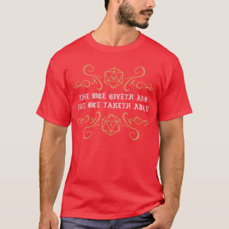 サイコロが与えたり奪ったりする面白いゲーマー男性少年 Tシャツ