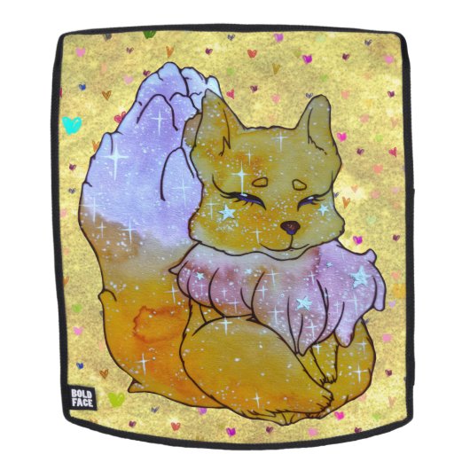 サイコロという名前の狐 バックパック (取り外し可フェース)