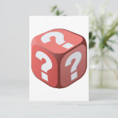 サイコロと疑問符招待状 招待状 (スタンド正面)