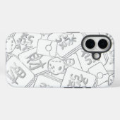 サイコロと福の字 Case-Mate iPhoneケース (裏面 (横))