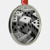 サイコロのお金のクリスマスのオーナメント メタルオーナメント (右)
