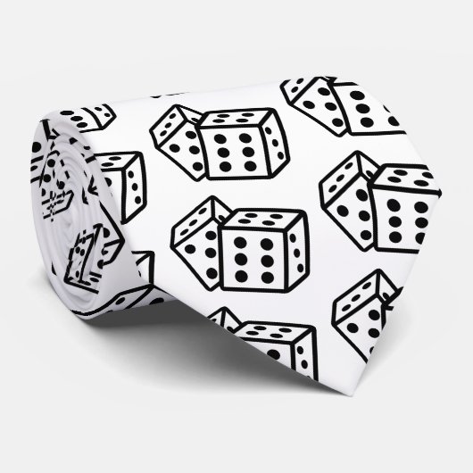 サイコロのカジノの賭博 ネクタイ (ロール)