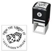 サイコロのペア ギャンブル カジノ ゲーム ライブラリー 本 セルフインキングスタンプ (インサイチュ)