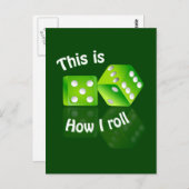 サイコロのポストカード ポストカード (正面/裏面)