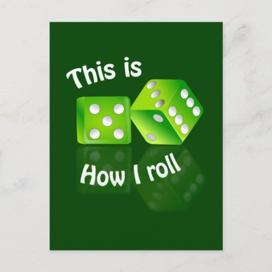 サイコロのポストカード ポストカード (正面)