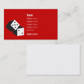 サイコロの名刺を転がること 名刺 (正面/裏面)