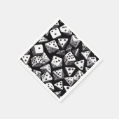 サイコロの喜び：幾何学的カスケード スタンダードカクテルナプキン (角)