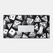 サイコロの喜び：幾何学的カスケード デスクマット (キーボード&マウス)