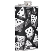 サイコロの喜び：幾何学的カスケード フラスク (右)