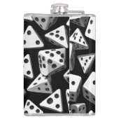 サイコロの喜び：幾何学的カスケード フラスク (裏面)