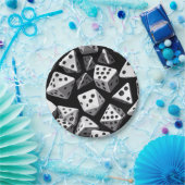 サイコロの喜び：幾何学的カスケード ペーパープレート (パーティー)