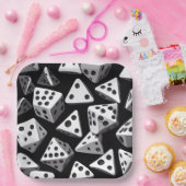 サイコロの喜び：幾何学的カスケード ペーパープレート (パーティー)