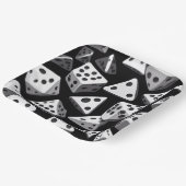 サイコロの喜び：幾何学的カスケード ペーパープレート (傾斜あり)