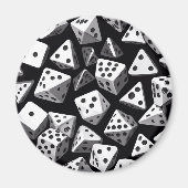 サイコロの喜び：幾何学的カスケード マグネット (正面)