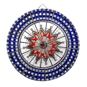 サイコロの旧式な賭博の車輪のトランプのポーカーを賭けるヴィンテージ ダーツボード