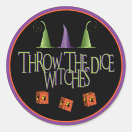 サイコロのWIetchesシール ラウンドシール