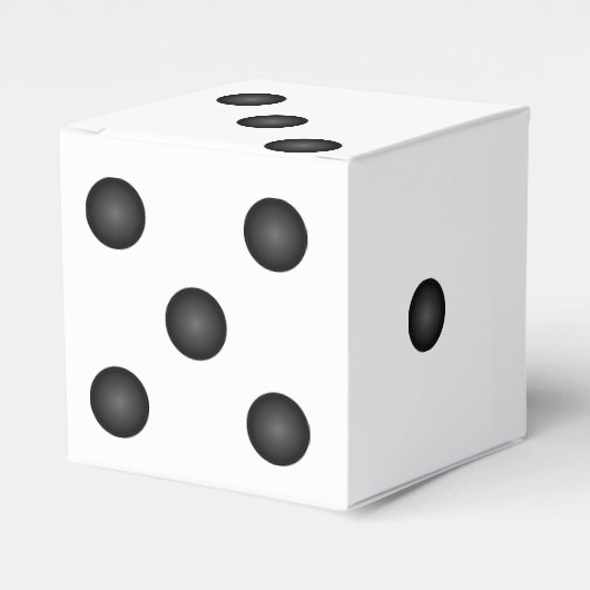 サイコロまたはダイウェディングパーティーの好意ボックス フェイバーボックス (正面サイド)