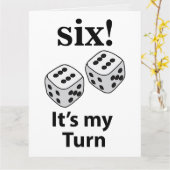 サイコロを振って6が出た！私の番だ！ サイコロを振って カード (黄色い花)