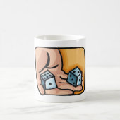 サイコロを振る コーヒーマグカップ (中央)