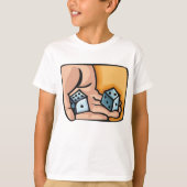 サイコロを振る Tシャツ (正面)