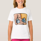 サイコロを振る Tシャツ (正面)