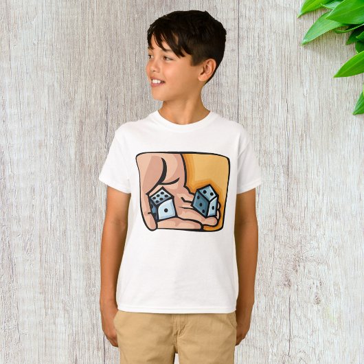 サイコロを振る Tシャツ