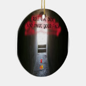 サイコロを転がり、あなたの運命に遭って下さい セラミックオーナメント (右)