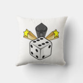 サイコロアットトランプのポーカーwithスペード&スター クッション (裏面)