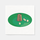 サイコロアンドカップ紙ナプキンズ スタンダードカクテルナプキン (正面)