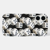 サイコロオンブラックレザー Case-Mate iPhoneケース (裏面 (横))