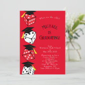 サイコロカジノ賭博卒業パーティー招待状 招待状 (スタンド正面)