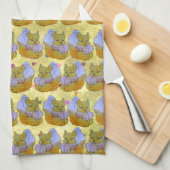 サイコロキツネ キッチンタオル (四つ折り)