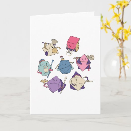 サイコロキャラクター カード (黄色い花)