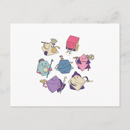 サイコロキャラクター ポストカード (正面)