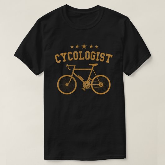 サイコロジスおもしろいト自転車サイクリング愛好者ギフト Tシャツ (デザイン正面)