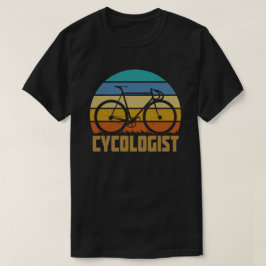 サイコロジストおもしろいバイクサイクリングサイクリングラバーギフト Tシャツ