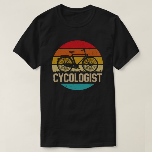 サイコロジストおもしろいバイクサイクリングサイクリングラバーギフト Tシャツ (デザイン正面)