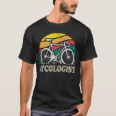 サイコロジストおもしろいバイクサイクリングサイクリングラバーギフト Tシャツ (正面)