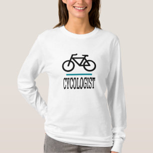 サイコロジストバイクサイクリングサイクリングおもしろいノベルティ Tシャツ