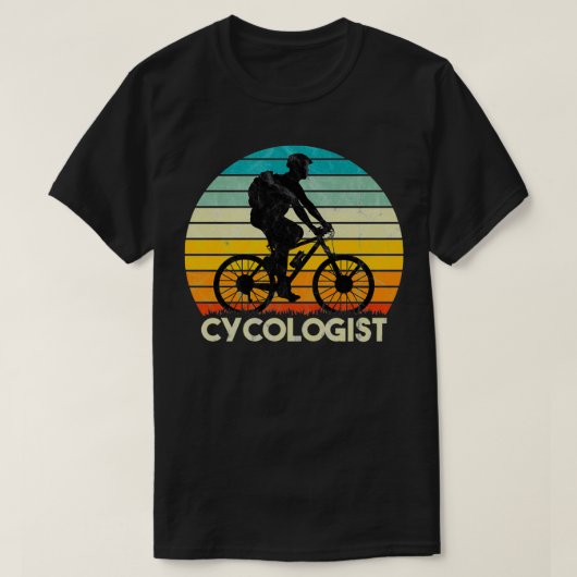 サイコロジスト男性の贈り物のための自転車ライダー男性のトライアス Tシャツ (デザイン正面)