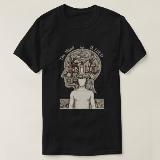 サイコロジー ストリートウェア | ダークマインドの迷宮グラフィック Tシャツ