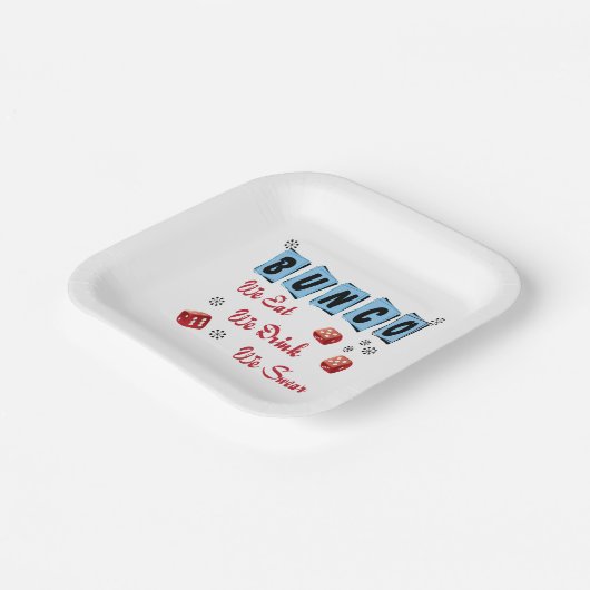 サイコロズおもしろいガールズナイトアウトバンコ ペーパープレート (傾斜あり)