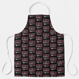 サイコロズピンクブラックバンコ エプロン