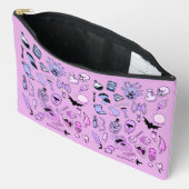 サイコロバッグ- RPGパターン（ピンク） アクセサリーポーチ (見開き)