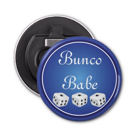 サイコロパーソナライズされたモノグラムボトルオープナー 栓抜き (正面)