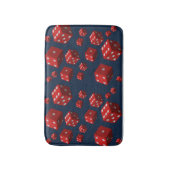 サイコロブルーシャワーマットバスルーム バスマット (正面縦)