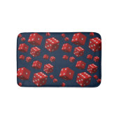 サイコロブルーシャワーマットバスルーム バスマット (正面)