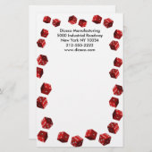 サイコロプレイヤーひな形 便箋 (正面/裏面)