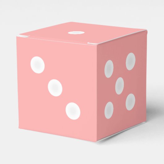 サイコロボックスの好意/ギフト – カスタマイズ可能な色 フェイバーボックス (正面サイド)